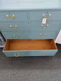 Southampton teal solid wood dresser