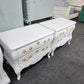Century Louis XV french 2 matching nightstands