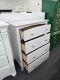 4 drawers pale pink chest