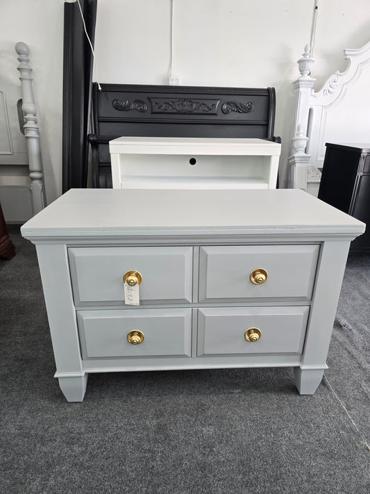 Gray 2 drawers small dresser