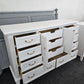 11 drawers white beautiful dresser