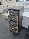 Black matte lingerie chest