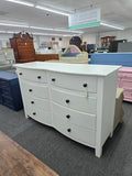 8 drawers white dresser