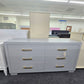 6 drawers gray dresser
