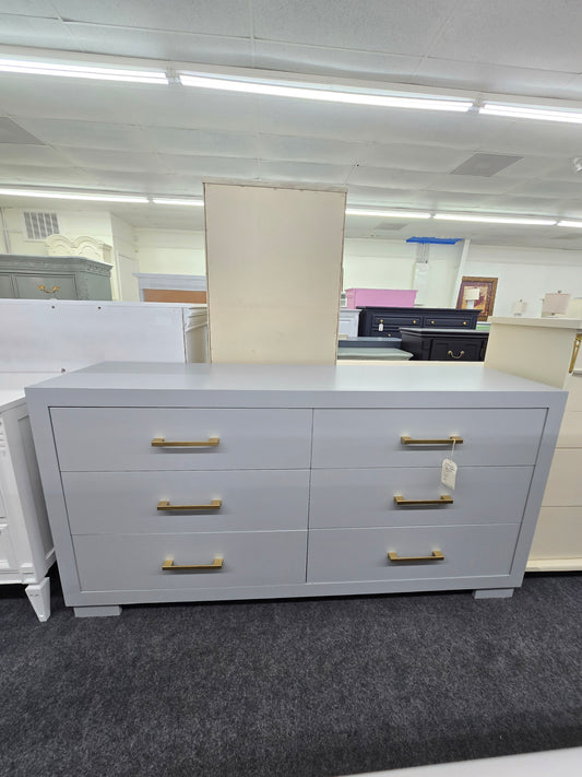 6 drawers gray dresser