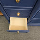 12 drawers navy blue dresser