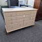 Solid wood beige 11 drawers dresser
