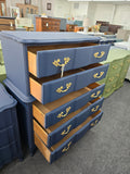 French provincial navy blue chest