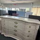 Bernhardt cream lacquered curved dresser
