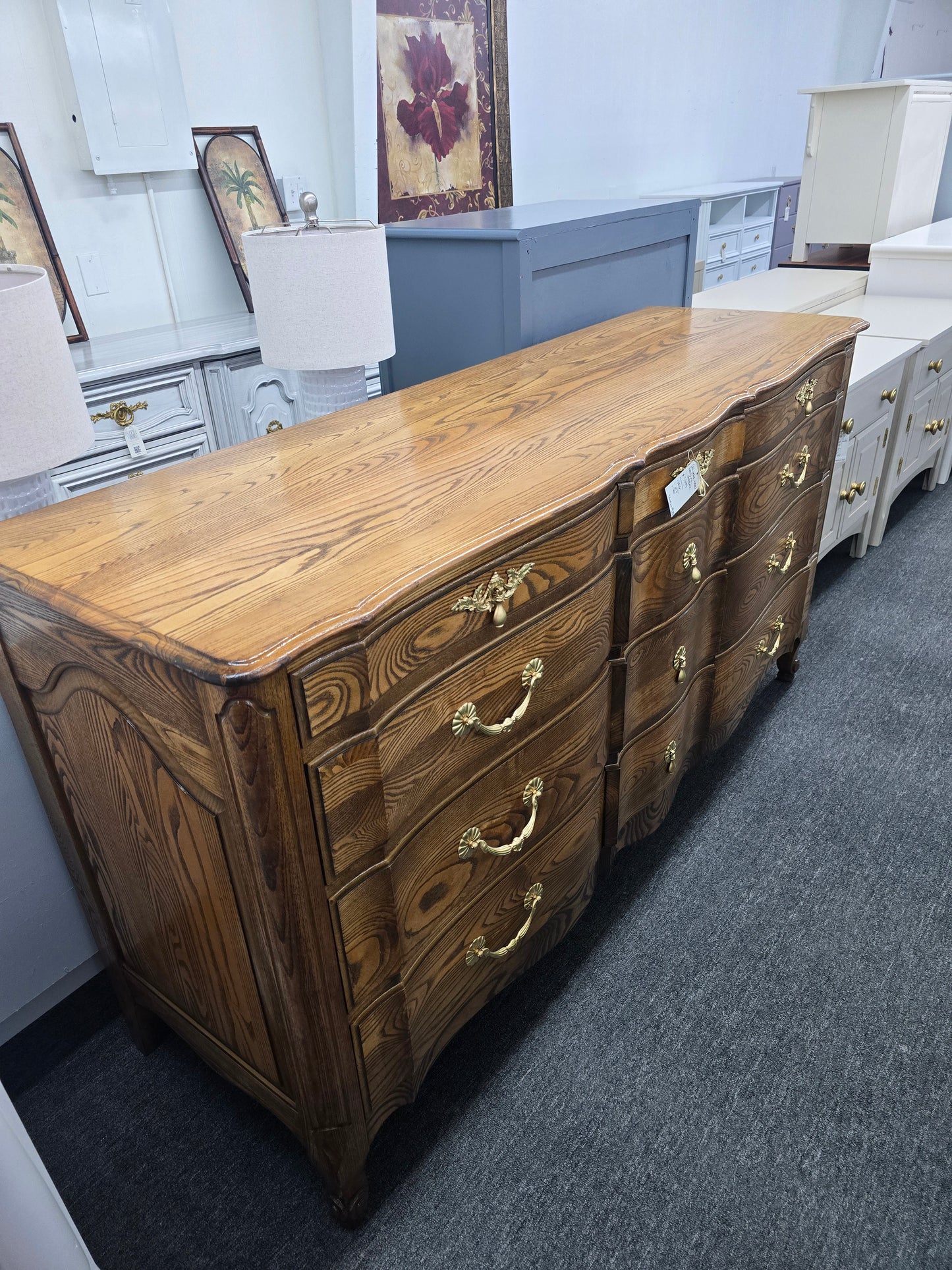 All solid wood french provincial dresser