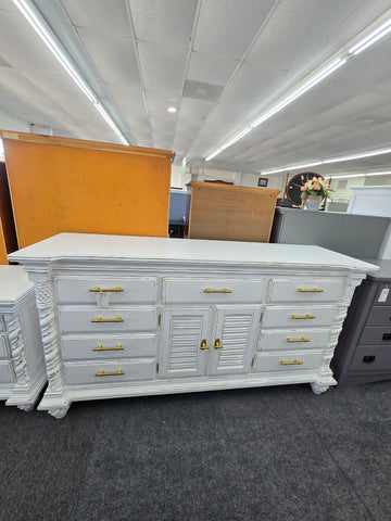 White Distressed dresser