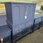 Thomasville navy blue Regency chest