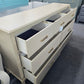 7 drawers beige dresser