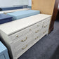 Solid wood Bassett beige Regency dresser