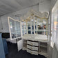 Gorgeous cream lacquered china cabinet