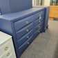 8 drawers navy blue dresser