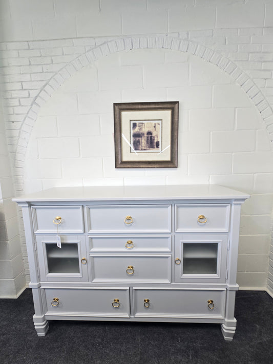 Icy lacquered 7 drawers 2 doors dresser