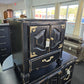 Black Distressed nightstand