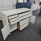 Solid wood off white dresser