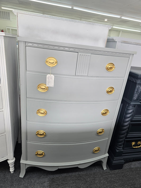 Hickory gray solid wood chest