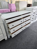 8 drawers white dresser