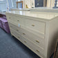 Havertys beige lacquered 9 drawers dresser