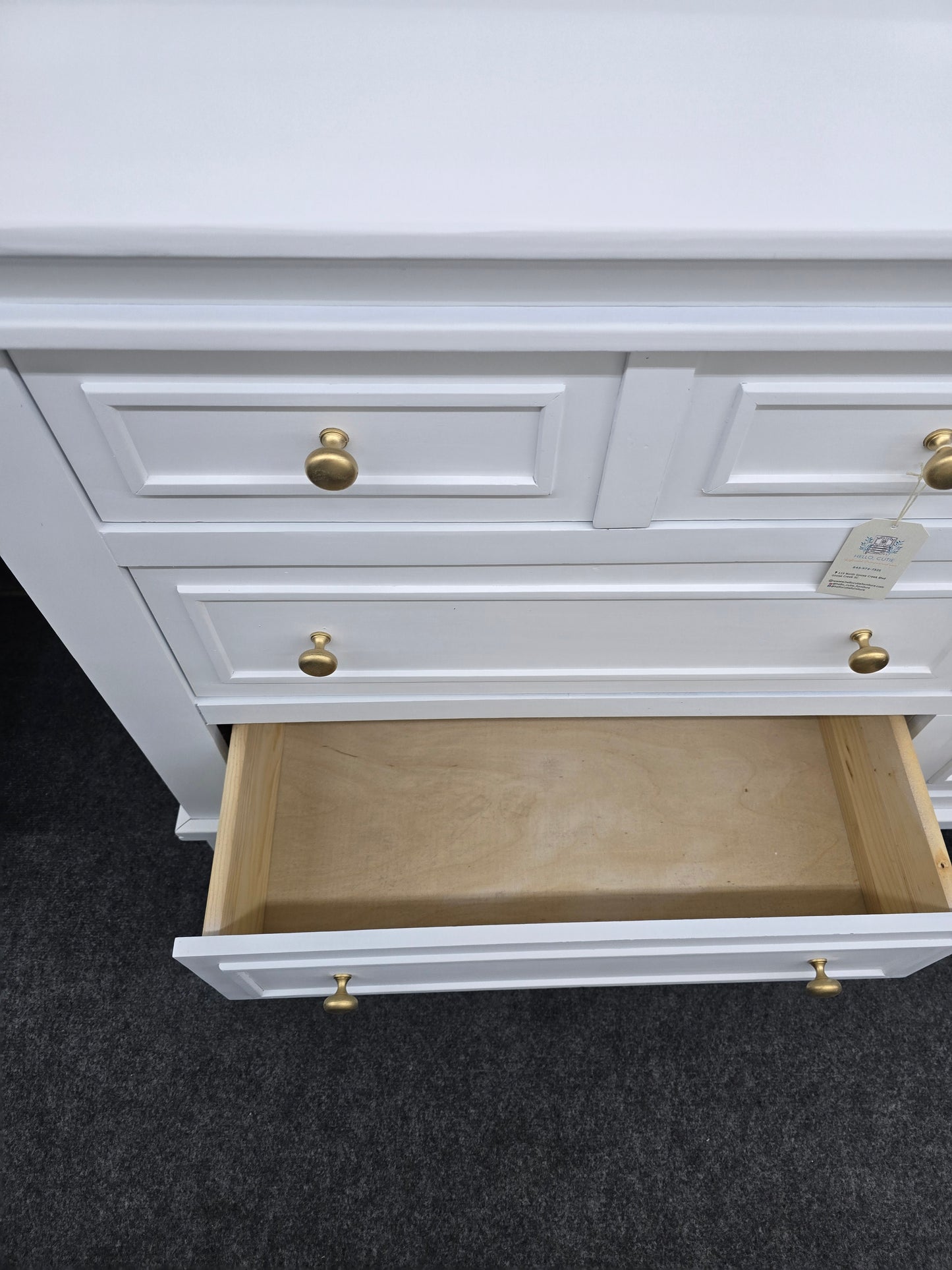 6 drawers white dresser