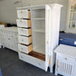 American signature whit3 lacquered chest/armoire