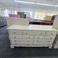 Vintage beige 7 drawers dresser