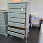 Kincaid solid wood tall gray chest