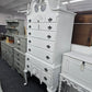 1930's high boy white Distressed