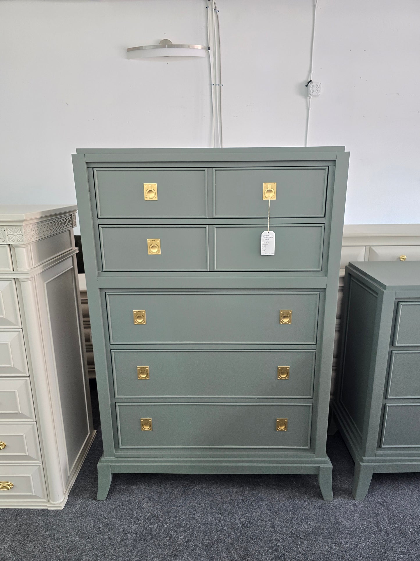 Broyhill gorgeous green chest of drawers
