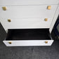 White tall modern chest