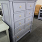 Blue gray tall chest