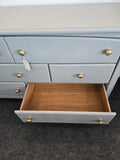 Gray 7 drawers dresser