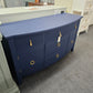 Navy blue TV stand