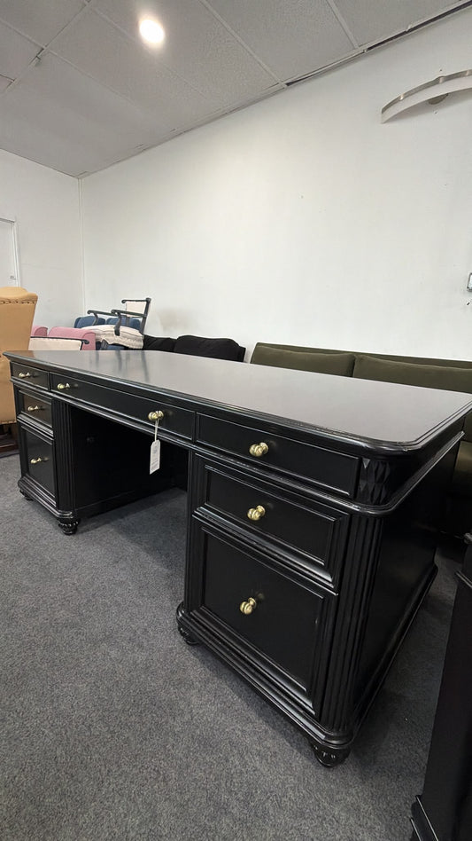 Black executive desk
