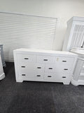 7 drawers white dresser