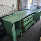 Antique green buffet