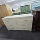 7 drawers beige dresser