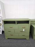 Oak moss green dresser