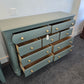 Liberty 9 drawers green dresser