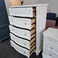 Gorgeous white Distressed lacquered chest