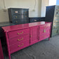 Bali Hai pink bamboo dresser
