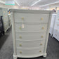 Gray rall bowfront chest