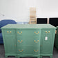 Solid wood green buffet
