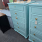 Restoration Hardware solid wood blue Lacquered chest
