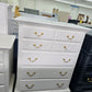 Kincaid solid wood off white chest of drawers