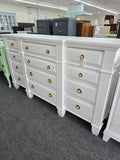 12 drawers big white dresser