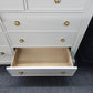 9 drawers off white dresser